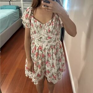 Floral Puff Sleeve Dress